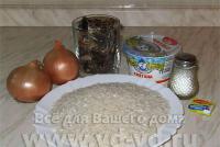 Рис с грибами и сметаной Рецепт риса в сметанном соусе с грибами